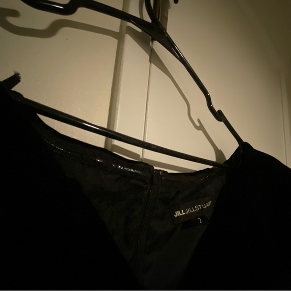 Jill Jill Stuart Velvet Puff Sleeve Cocktail Dress Size 2 - Picture 3 of 10